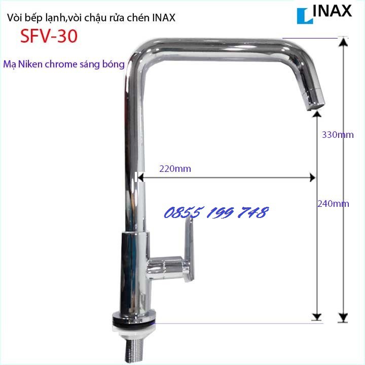 Vòi rửa bát nước lạnh SFV-30 INAX chính hãng