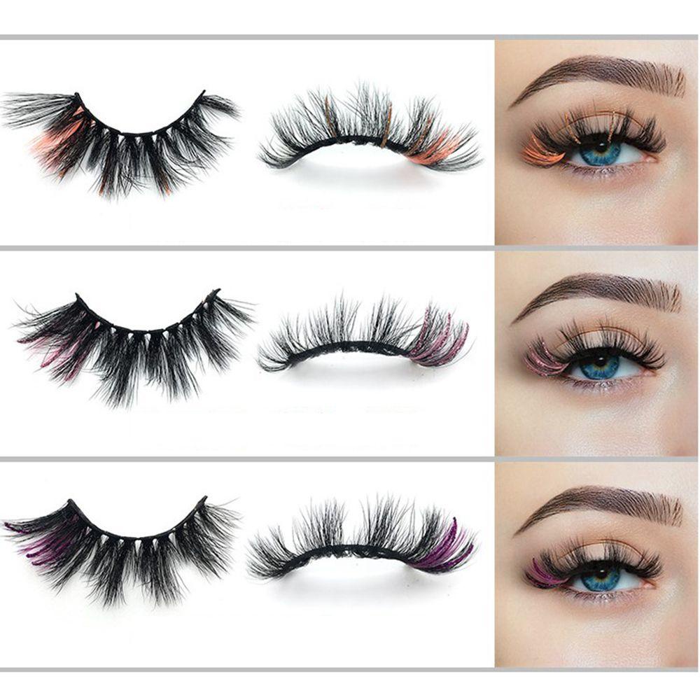 Hộp Lông Mi Giả 18MM Nhiều Màu Sắc Lấp Lánh