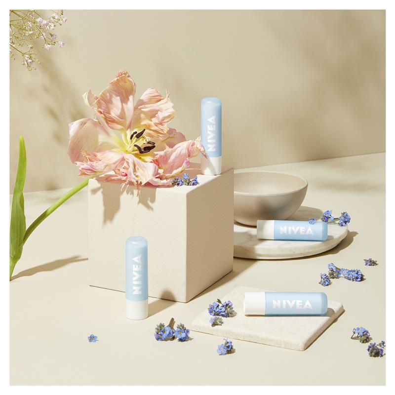 💄  Son dưỡng môi NIVEA Hydro Care Moisturising Lip Balm không màu dầu tự nhiên chống nắng SPF 15 4.8g 5.5ml