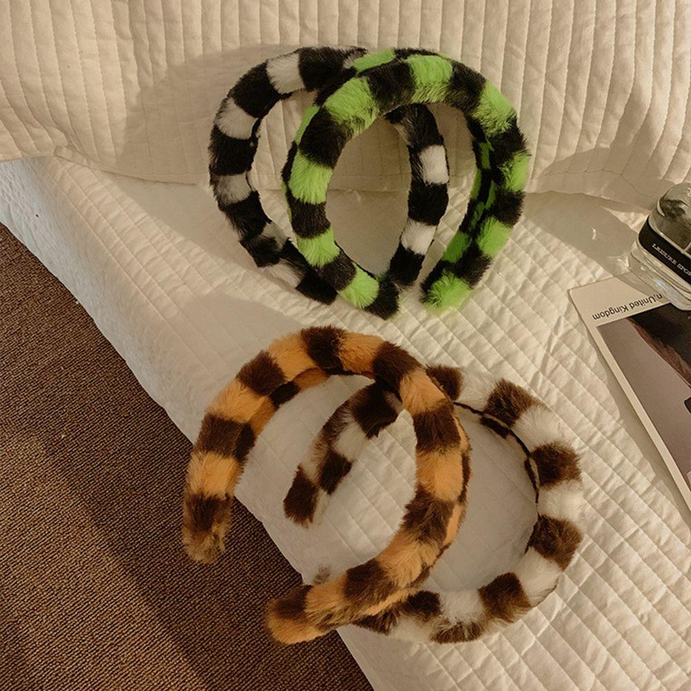 Băng Đô Cài Tóc Vải Bông Họa Tiết Kẻ Sọc Đơn Giản Thanh Lịch Rửa Mặt Cho Nữ