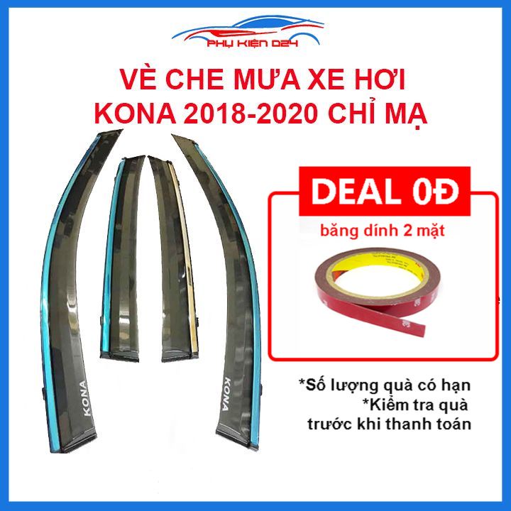 Vè mưa Kona 2018-2019-2020 vè chỉ mạ che mưa bảo vệ xe