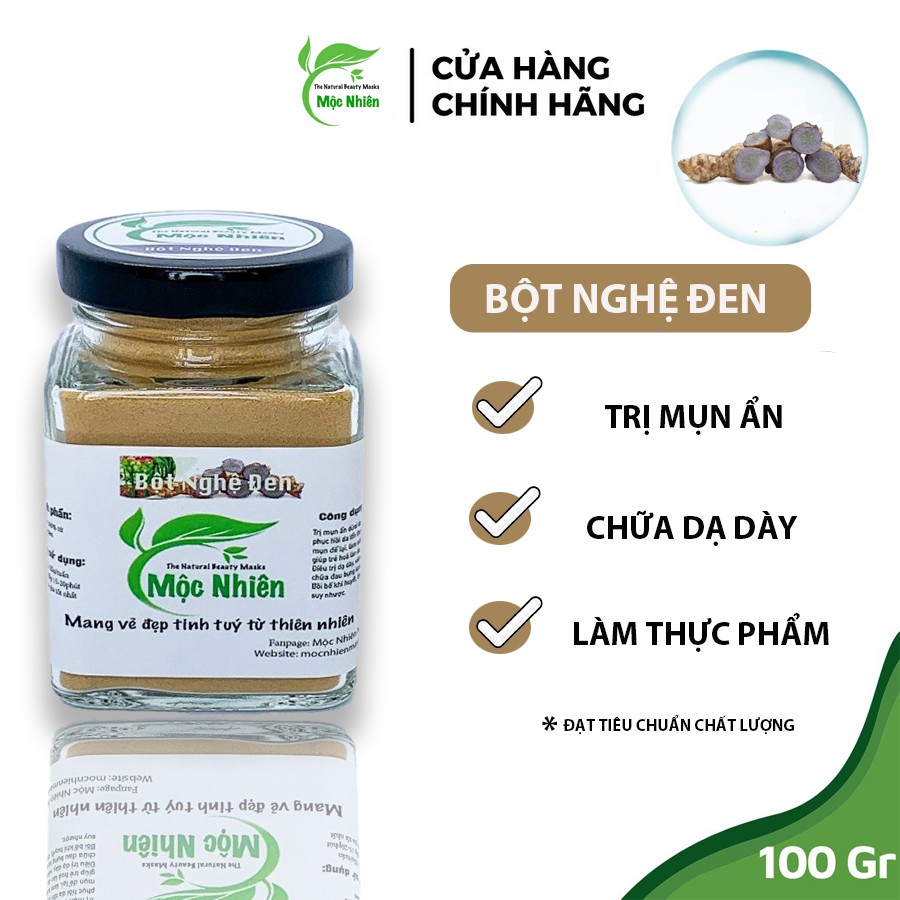 Tinh Bột Nghệ Đen 100% nguyên chất Mộc Nhiên-Giảm mụn,Giảm thâm | BigBuy360 - bigbuy360.vn