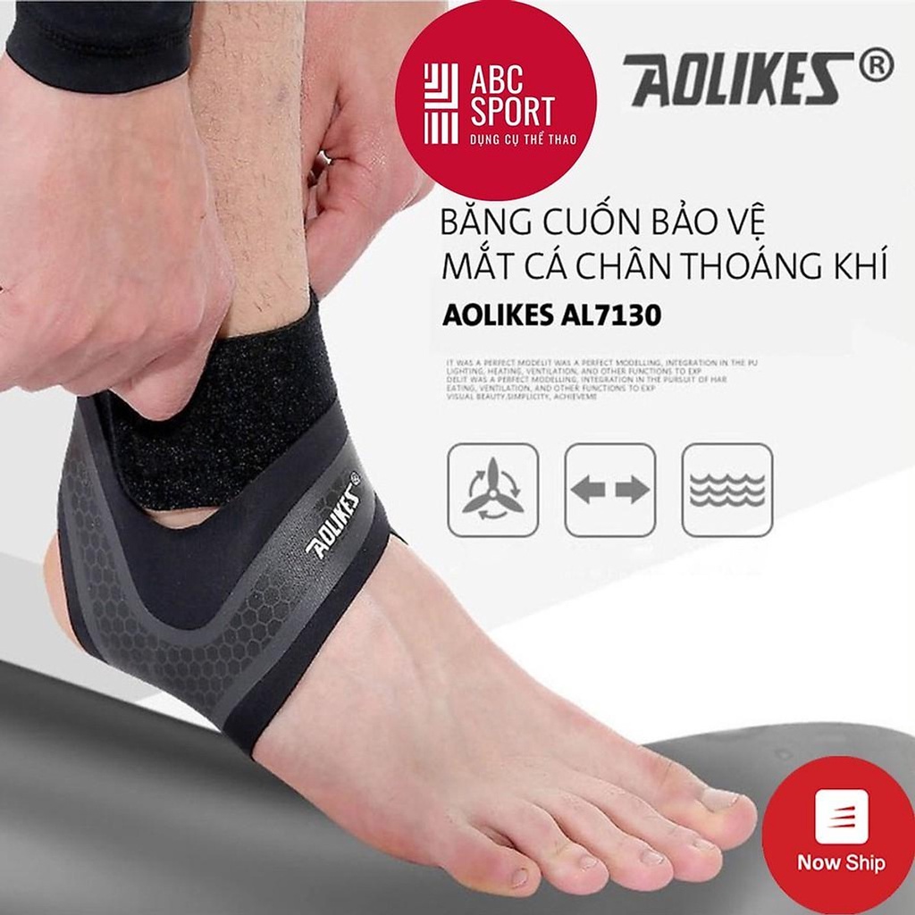 Đai Băng Quấn Cổ Chân Aolikes AL7130 Giúp Bảo Vệ Mắt Cá Chân, Cổ Chân Khi Chơi Thể Thao, Tập Gym