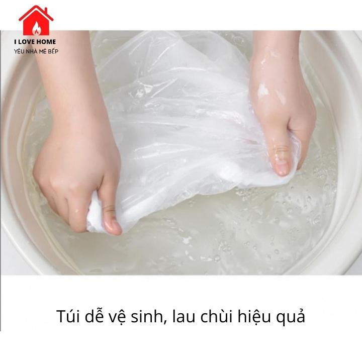 Túi bọc quần áo treo tủ chống bụi, chống ẩm mốc, túi nhựa trùm quần áo có khóa trong suốt