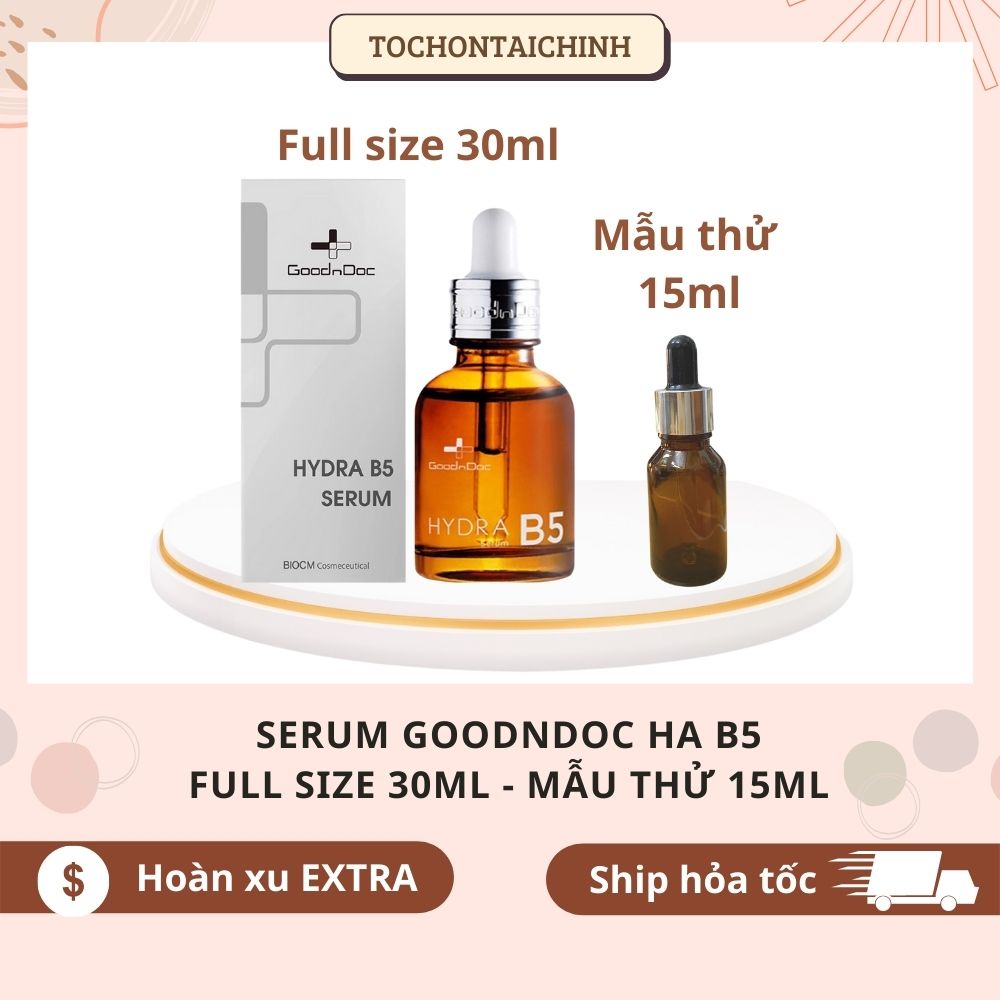 Serum GOODNDOC HYDRA B5 Tinh Chất B5 Cấp Ẩm Dưỡng Phục Hồi Da