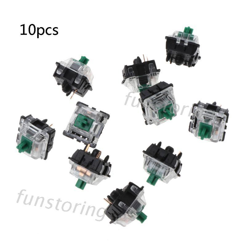 Set 10 Bàn Phím Cơ Mx 3 Pin Trong Suốt