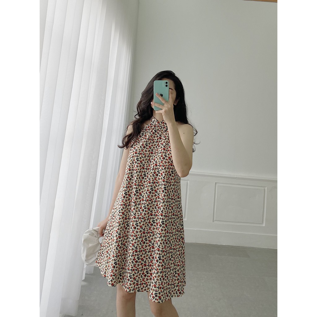 YU CHERRY | Đầm cổ yếm nữ cổ tàu Yem Dress YD123