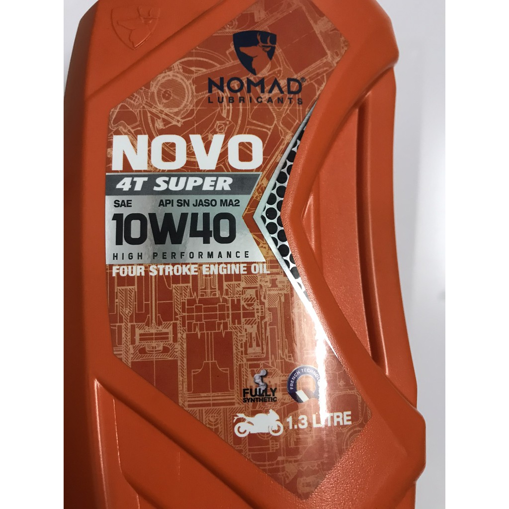 NHỚT DÀNH CHO RAIDER - SATRIA - NHỚT TỔNG HỢP TOÀN PHẦN NOMAD 1.3L - API SN - JASO MA2 - NXM033