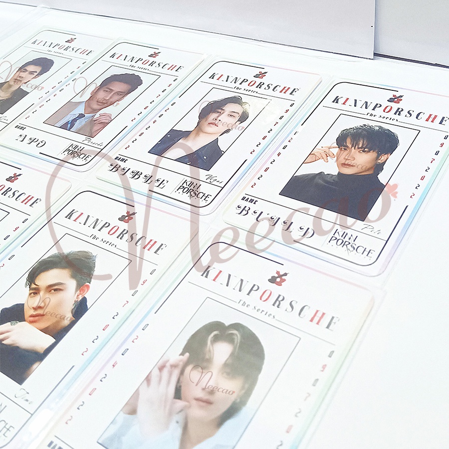 1 Character Card Bo Góc KINNPORSCHE The Series 16 Thành Viên MileApo BibleBuild JeffBarcode JJUs JobBas Designed Unoff