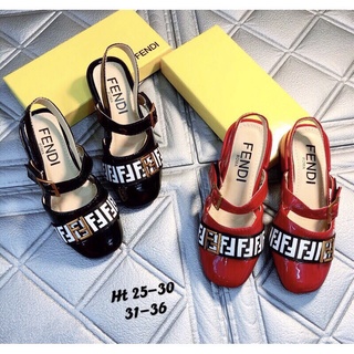 (SALE LẺ SIZE) DÉP QUAI FEN.DY CHO BÉ GÁI SIZE 25-32