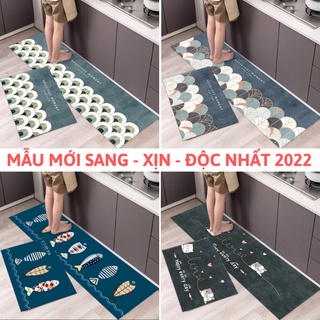Thảm bếp lau chân dài chống trượt tốt, thảm lót chân thấm hút cao cấp DEXI