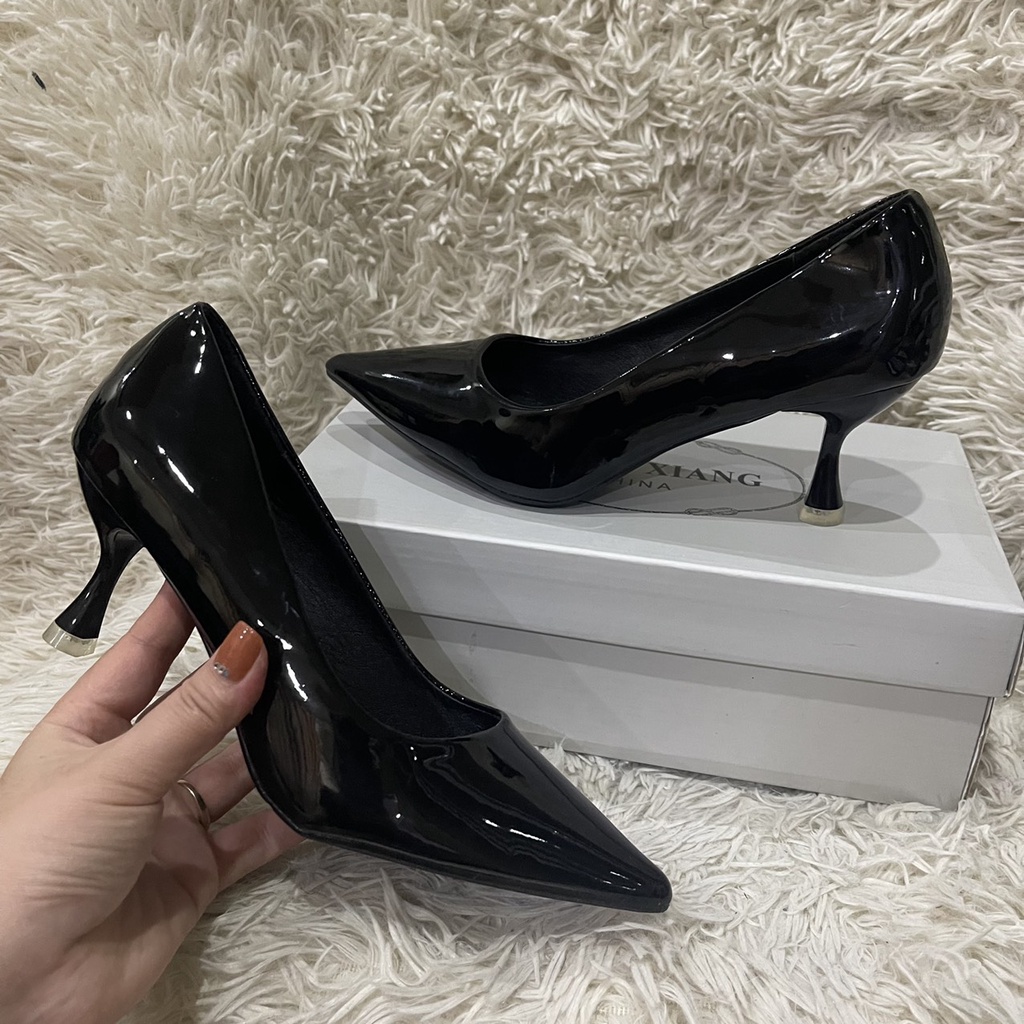 giày cao gót da bóng-8859