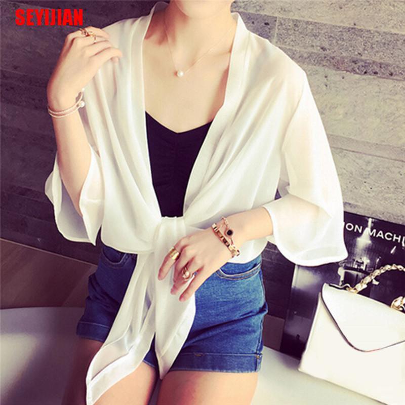 Vỏ Bọc Cardigan Chống Nắng Chất Liệu Chiffon Thời Trang Mùa Hè Cho Nữ