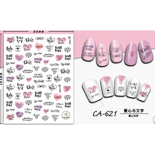 Sticker & Decal hình chữ dán móng mẫu mới (1)