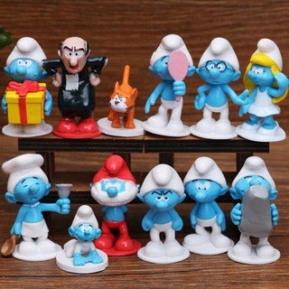 Bộ 12 Mô Hình Nhân Vật  Xì Trum - The Smurfs