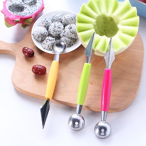 [Khéo Tay Hay Làm] Dụng Cụ Khắc Tỉa Nạo Tạo Hình Trang Trí Trái Cây 2 Đầu