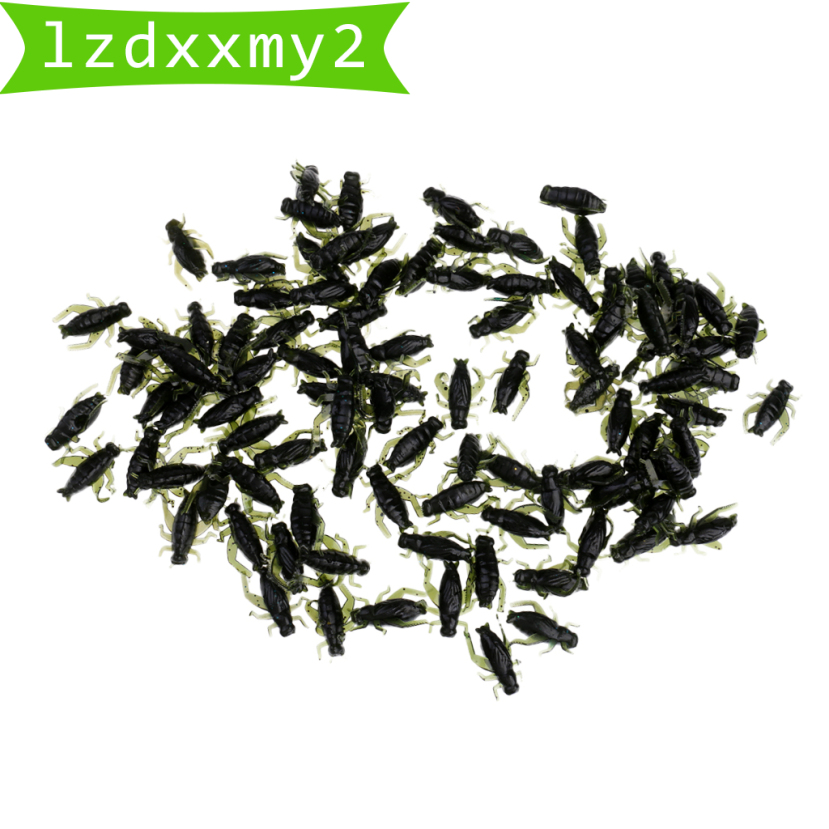 Newest 100pcs Soft Fishing Lures Cricket Insects Baits Insect Bait Artificial Lure