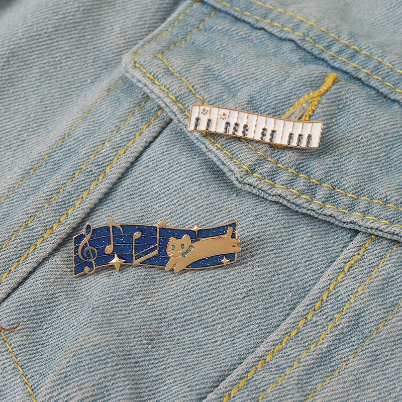 Ghim Cài Áo Hình Mèo Hoạt Hình Dễ Thương