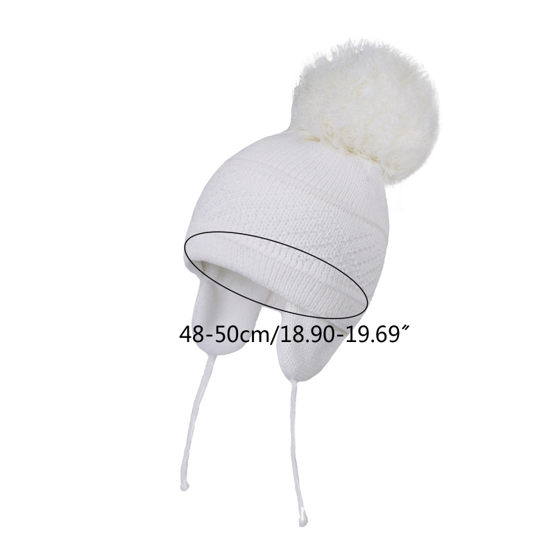 Mũ Beanie Dệt Kim Màu Sắc Trơn Giữ Ấm Mùa Đông Cho Bé
