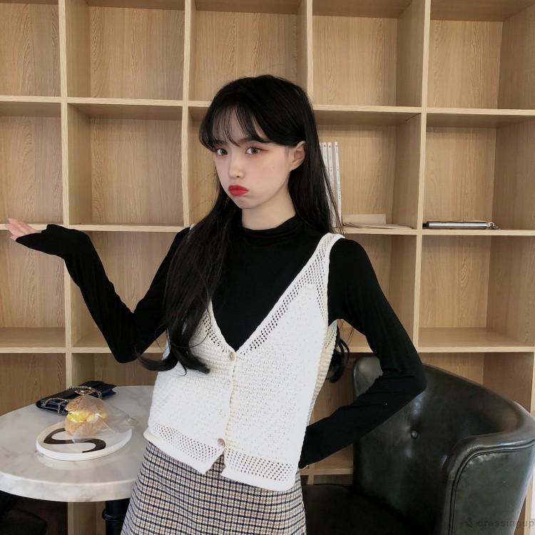 Áo khoác vest không tay xẻ cổ chữ V phong cách thời trang cá tính cho phái nữ | BigBuy360 - bigbuy360.vn