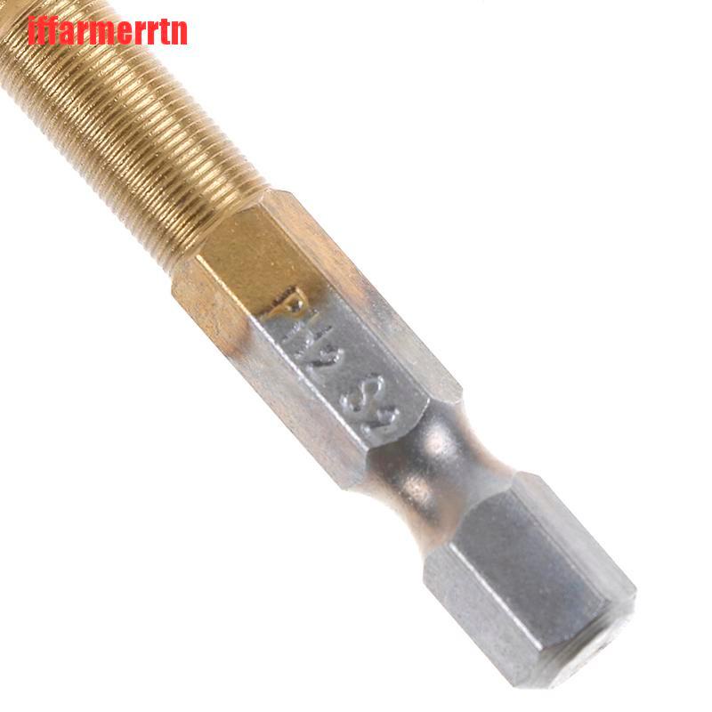 Bộ 5 Đầu tuốc nơ vít điện lục giác phủ titan bền chống trượt PH2 50mm tiện dụng