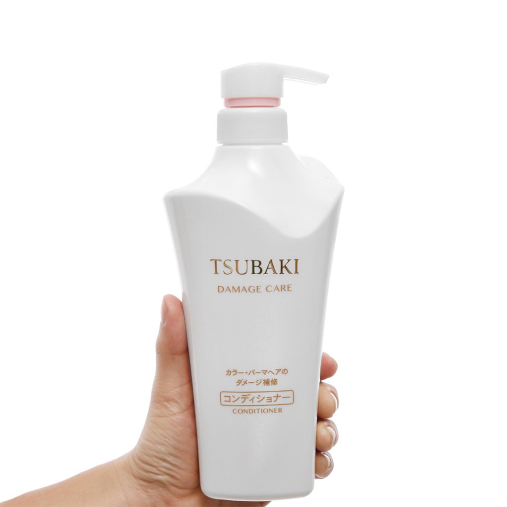 Dầu Gội Và Dầu Xả Phục Hồi Tóc Hư Tổn Tsubaki Damage Care 500ml