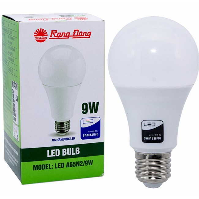 Bóng đèn LED Búp dùng ắc quy 9w xoáy Rạng Đông