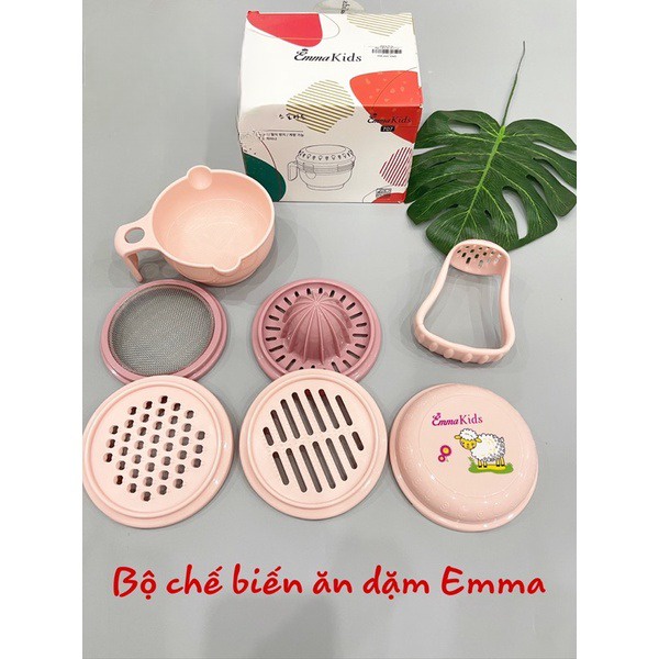 Bộ Chế Biến Ăn Dặm EMMA KIDS, Bộ Chế Biến Đồ Ăn Dặm 9 Chi Tiết Cho Bé  Babibu - BCBEK