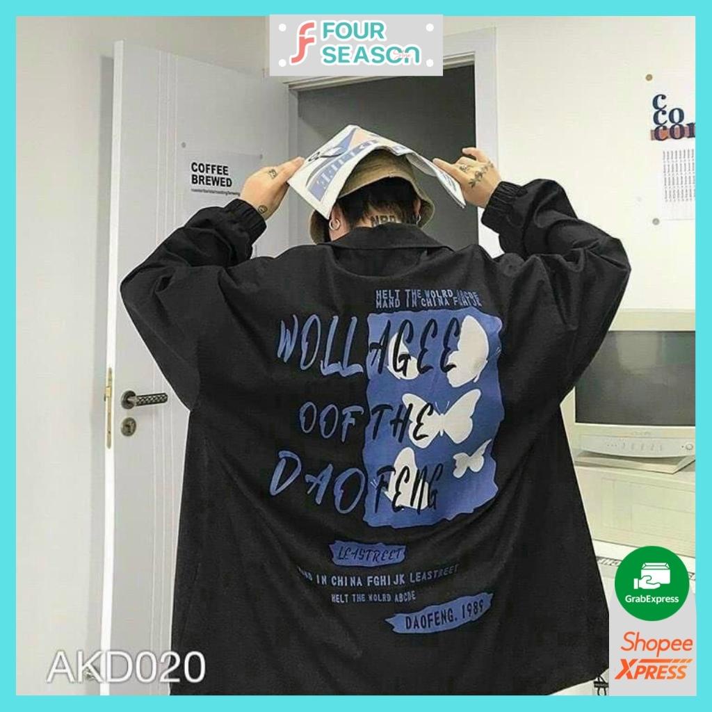 Áo khoác dù unisex form rộng LEASTREET AKD03 4S ulzzang Hàn Quốc chống nắng streetstyle rẻ đẹp