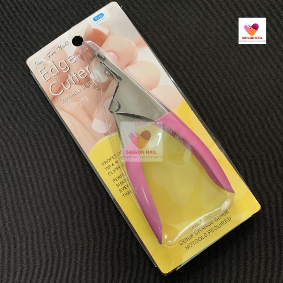 Kềm cắt móng giả cán hồng chuyên dụng Nail - hàng cao cấp