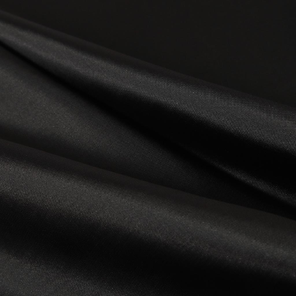 100g /m2Rèm tắm chống thấm nước polyester trơn màu đen