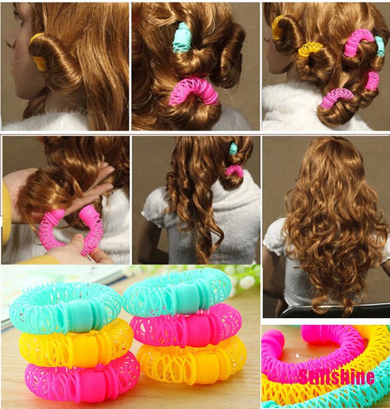 (Hàng Mới Về) Bộ 8 Dụng Cụ Uốn Tóc Tại Nhà Tiện Lợi