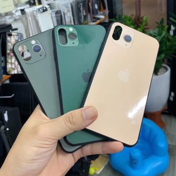 Ốp lưng kính Giả iphone 11 Pro Max cho iPhone 6/6s/6+/6s+/7+/8+/X/XSMAX