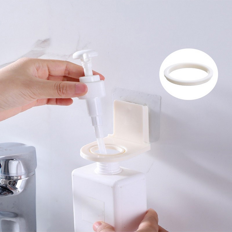 Giá đỡ chai dầu gội gắn tường tự dính thiết kế tiện dụng cho phòng tắm / nhà bếp
