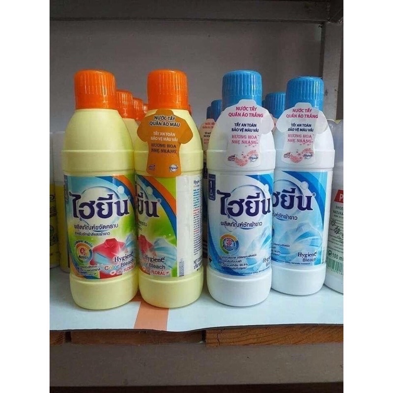 Nước tẩy quần áo trắng và quần áo màu Thái Lan 250ml