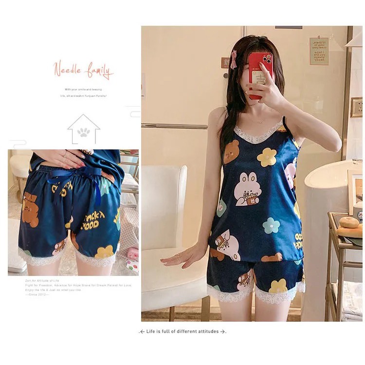 Bộ đồ ngủ nữ mặc nhà co giãn và mềm mại chất lượng cao đồ bộ đồ mặc nhà | BigBuy360 - bigbuy360.vn