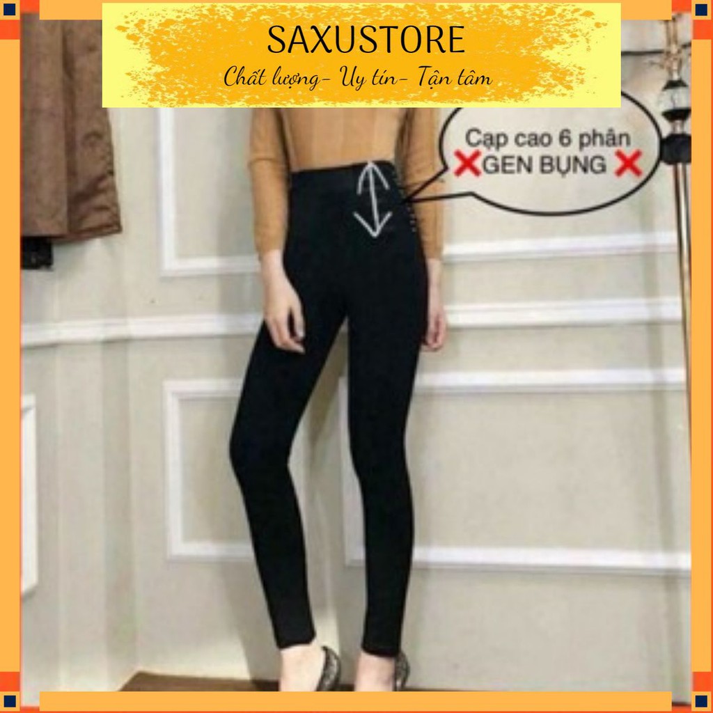 Quần Legging Gen Bụng𝑭𝒓𝒆𝒆𝒔𝒉𝒊𝒑Quần Nịt Bụng Cạp Cao 6 Phân Dày Dặn-SAMKID