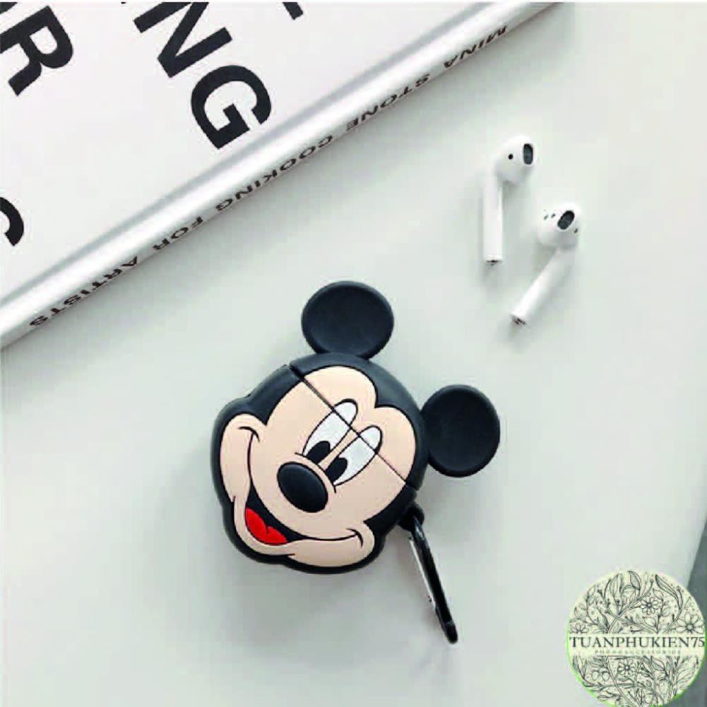 Airpods Case ⚡ Tặng Móc Đeo ⚡ MICKEY &amp; MINNIE Case Tai Nghe Không Dây Airpods 1/ 2/ i12 - TGDĐ89