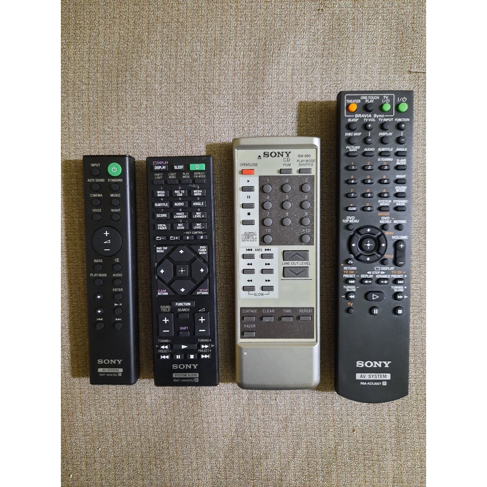 Remote điều khiển dàn âm thanh Sony 4 loại - Hàng chính hãng theo máy 100% Tặng kèm Pin