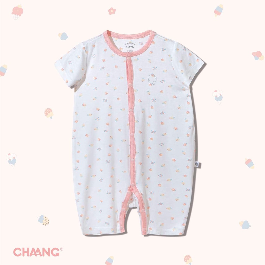 Chaang body cotton cúc giữa summer kem cho bé gái 0-12 tháng