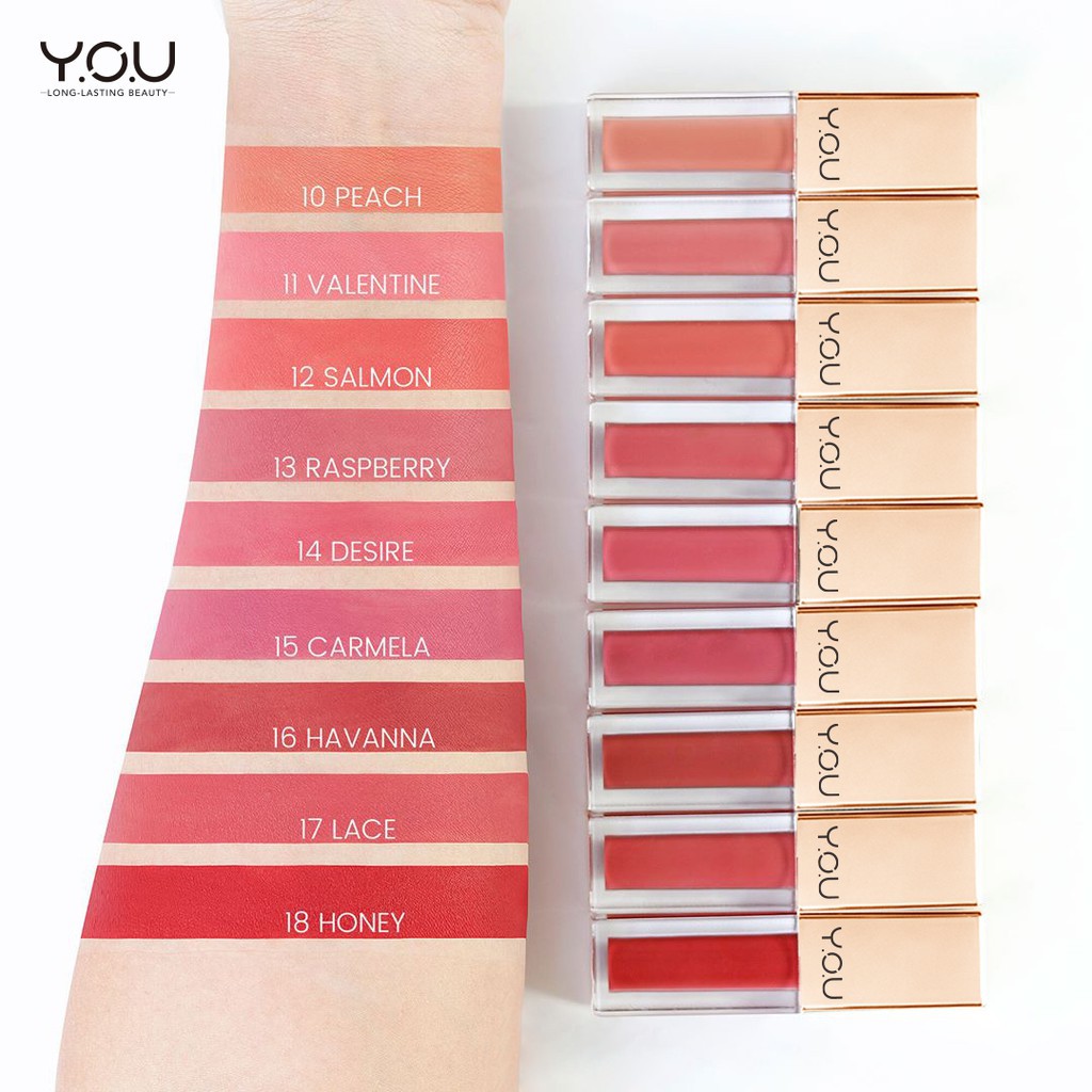 (hàng Mới Về) Son Kem Lì You Rouge Chất Son Mịn Như Nhung | BigBuy360 - bigbuy360.vn