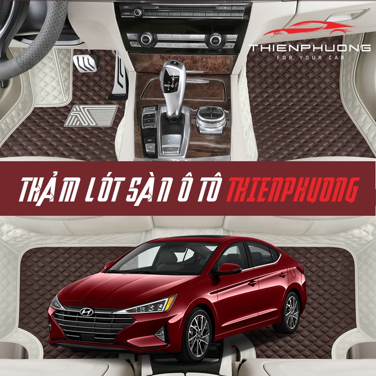 Thảm lót sàn ô tô 6D Hyundai Elantra 2023, thảm sàn chất liệu da Nappa cao cấp,không mùi,giá tốt