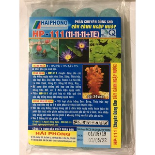 Phân Bón Cho Sen Súng Và Cây Ngập Nước Hp 111 mỗi gói 24 viên