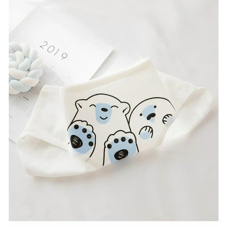 Set 5 quần lót nữ cotton mềm mịn kháng khuẩn, quần chip nữ họa tiết dễ thương cute