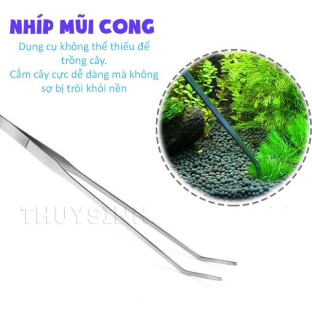 Nhíp Innox Mũi Cong Trồng Cây Thủy Sinh (28cm)