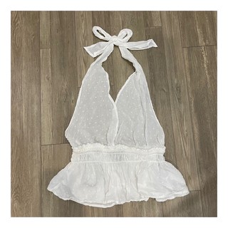 Áo peplum yếm cột bo chun eo sexy f21