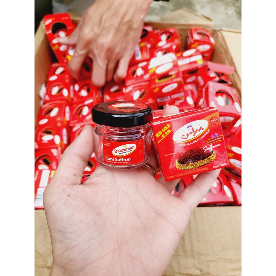 1gr nhụy hoa nghệ tây saffron bbahraman loại negin sản xuất tại iran