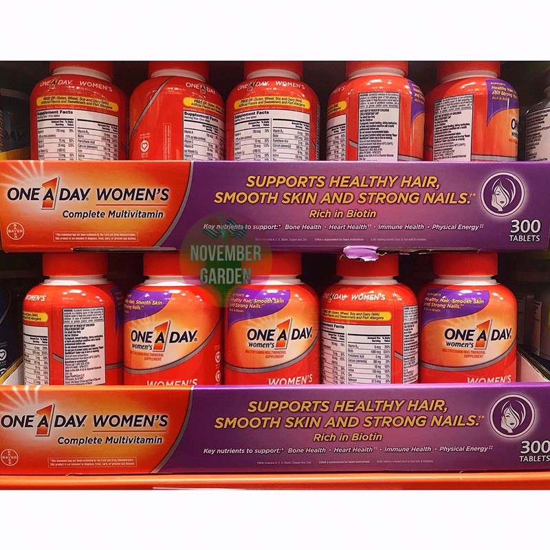 (Air 8/22 Bill Mỹ) Viên uống bổ sung khoáng chất One A Day Women's Complete Multivitamin 300 viên