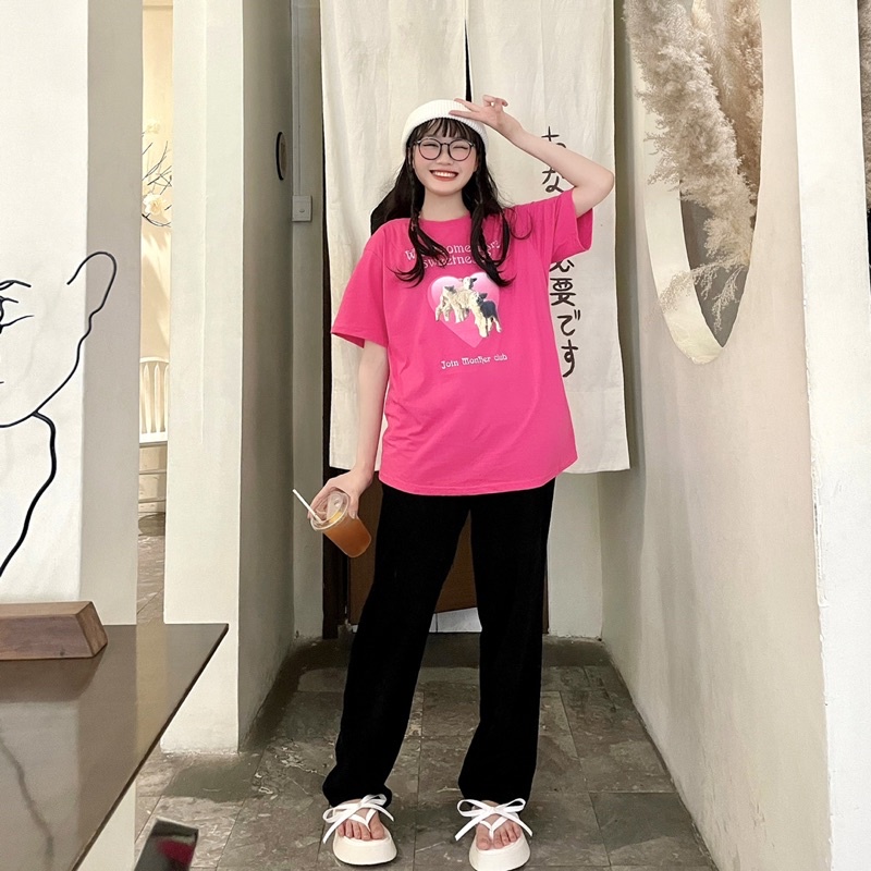 🐑 Áo thun Monstier in hình Ohh Sheep kết hợp cả chi tiết THÊU & IN