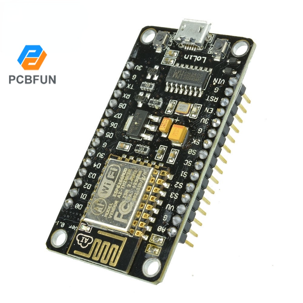 Mô-đun phát triển bảng mạch thu phát WIFI kết nối Internet không dây CH340G NodeMcu V3 Lua ESP8266 ESP-12E PCBFUN